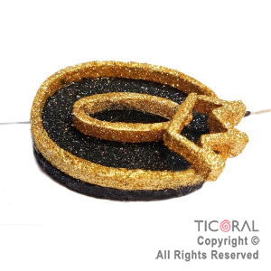 VELA NUMERO CORPOREO CON GIBRE ORO N.0 x 1